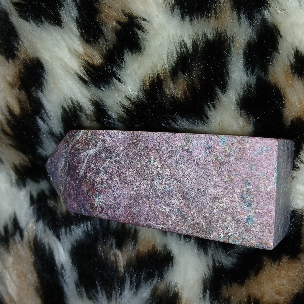 Lilac Rhodonite Crystal Tower